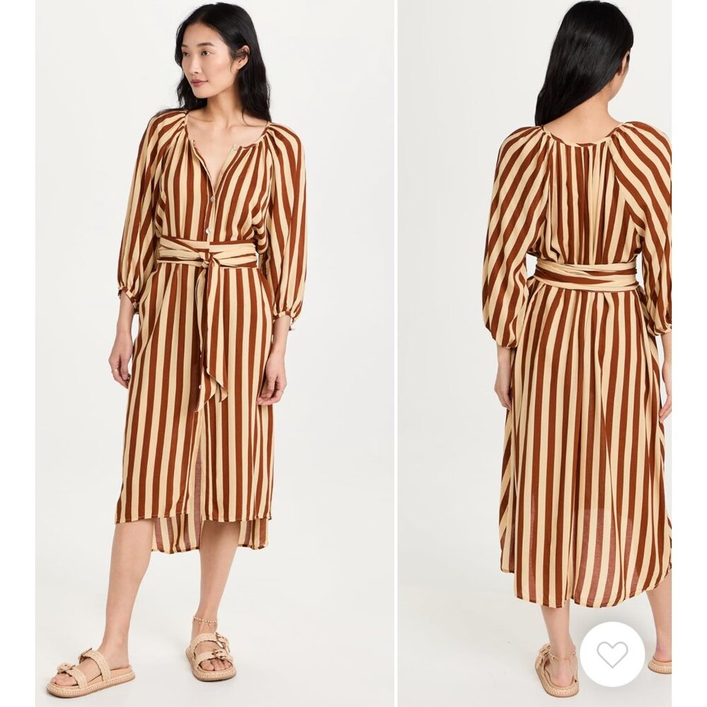 Stripe Midi Dress
